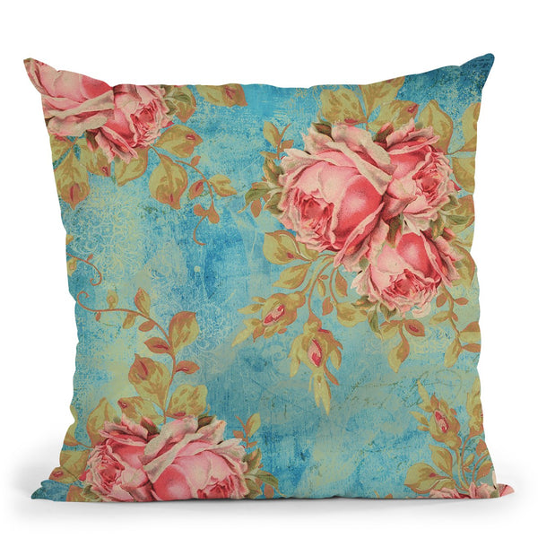 Roses Antoinette I Throw Pillow By Color Bakery