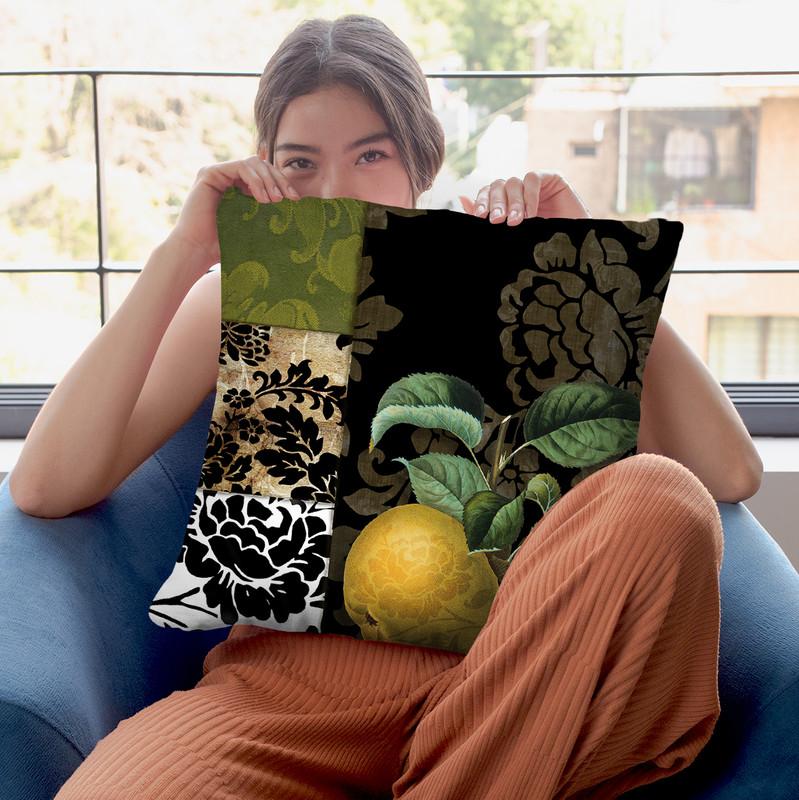 Damask Lerain Iii Throw Pillow By Color Bakery