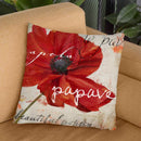 Le Pavot I Throw Pillow By Color Bakery