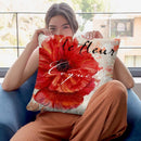 Le Pavot Ii Throw Pillow By Color Bakery