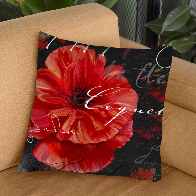 Le Pavot Iv Throw Pillow By Color Bakery