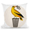 Bird With Nike Shoes Throw Pillow By Coco De Paris
