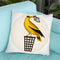 Bird With Nike Shoes Throw Pillow By Coco De Paris