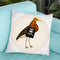 Bird On Dustbin Throw Pillow By Coco De Paris
