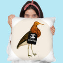 Bird On Dustbin Throw Pillow By Coco De Paris
