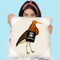 Bird On Dustbin Throw Pillow By Coco De Paris
