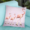 Flamingos On Rollerskates Throw Pillow By Coco De Paris