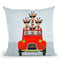 Giraffes On Holiday Throw Pillow By Coco De Paris