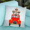 Giraffes On Holiday Throw Pillow By Coco De Paris
