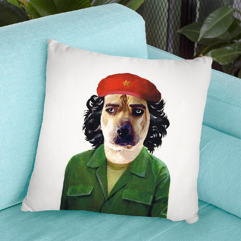 Che Guevara Dog Throw Pillow By Coco De Paris