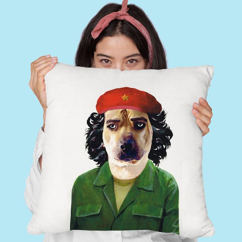 Che Guevara Dog Throw Pillow By Coco De Paris