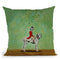 Dalmatian Riding A Dalmatian Throw Pillow By Coco De Paris