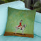 Dalmatian Riding A Dalmatian Throw Pillow By Coco De Paris