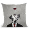 Dalmatian With Wineglass Throw Pillow By Coco De Paris