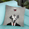 Dalmatian With Wineglass Throw Pillow By Coco De Paris