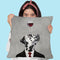 Dalmatian With Wineglass Throw Pillow By Coco De Paris