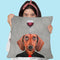 Daschund With Wineglass Throw Pillow By Coco De Paris
