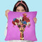Flower Power Girafe Fushia Throw Pillow By Coco De Paris