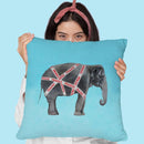 Fragile Elephant Throw Pillow By Coco De Paris