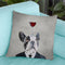 Frenchie With Wineglass Throw Pillow By Coco De Paris