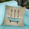 Girafes In Bathtub Throw Pillow By Coco De Paris