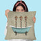Girafes In Bathtub Throw Pillow By Coco De Paris