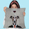 Greyhound With Wineglass Throw Pillow By Coco De Paris
