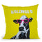 Hollywood Cow Throw Pillow By Coco De Paris