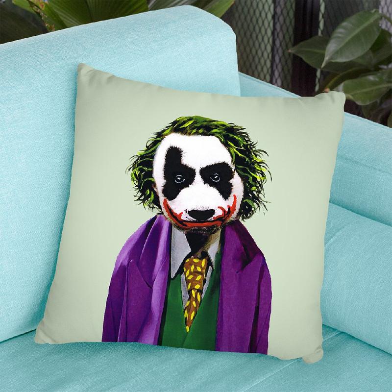 Joker Panda Throw Pillow By Coco De Paris