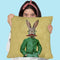 Rabbit With Moustache Throw Pillow By Coco De Paris