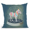Rainbow Zebra In Snowball Throw Pillow By Coco De Paris