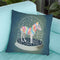 Rainbow Zebra In Snowball Throw Pillow By Coco De Paris