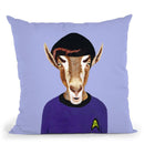 Spock Goat Throw Pillow By Coco De Paris