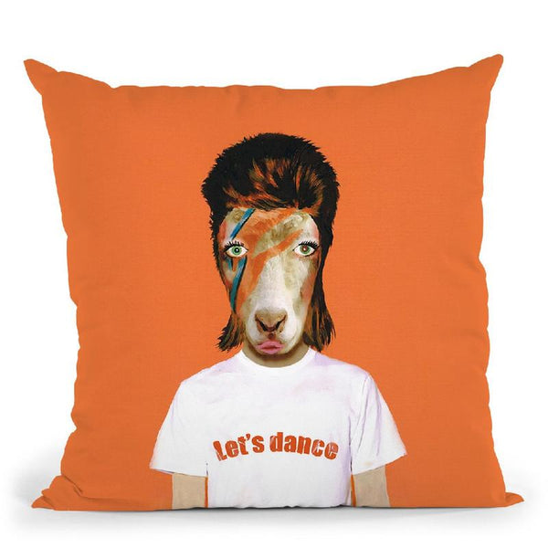 Bowie Goat Throw Pillow By Coco De Paris