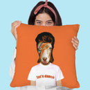 Bowie Goat Throw Pillow By Coco De Paris