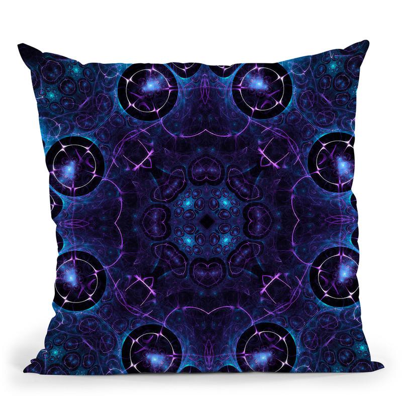 Connected V  Throw Pillow By Cameron Gray - by all about vibe