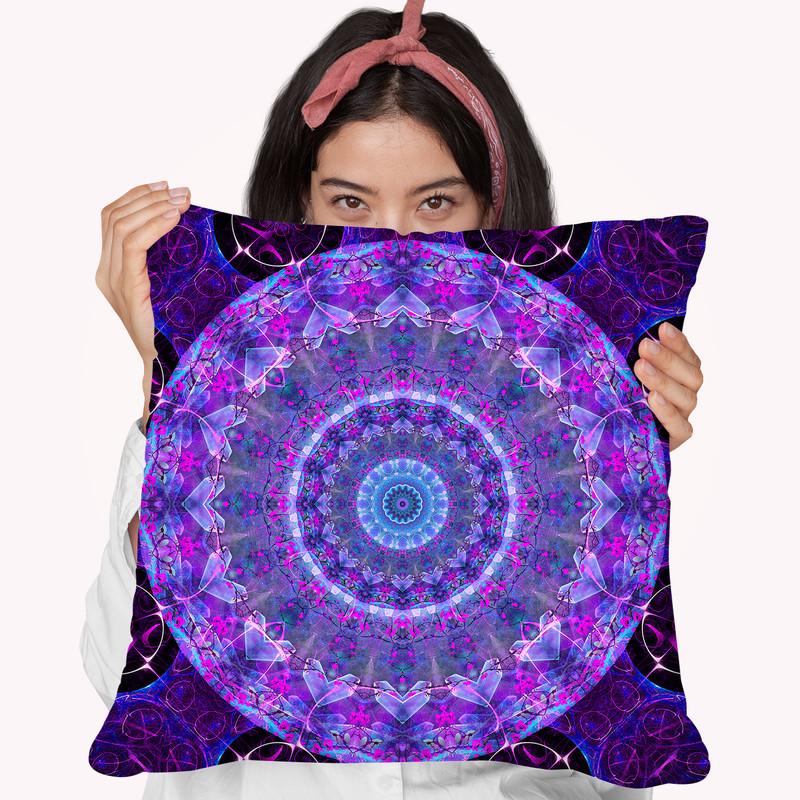 Dream Mandala  Throw Pillow By Cameron Gray - by all about vibe