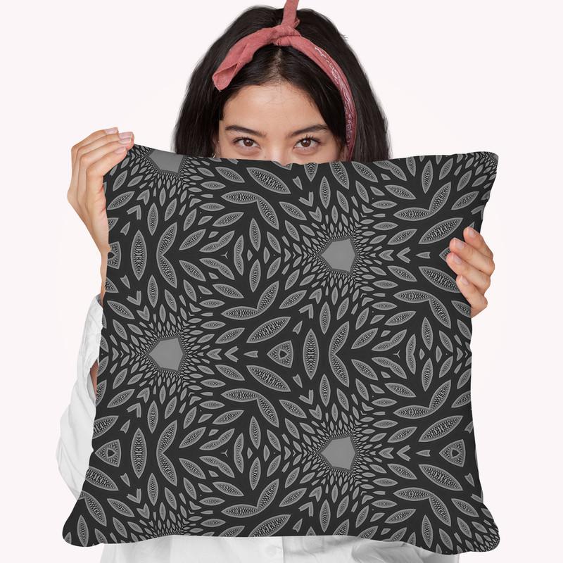 Interconnection Iii  Throw Pillow By Cameron Gray - by all about vibe