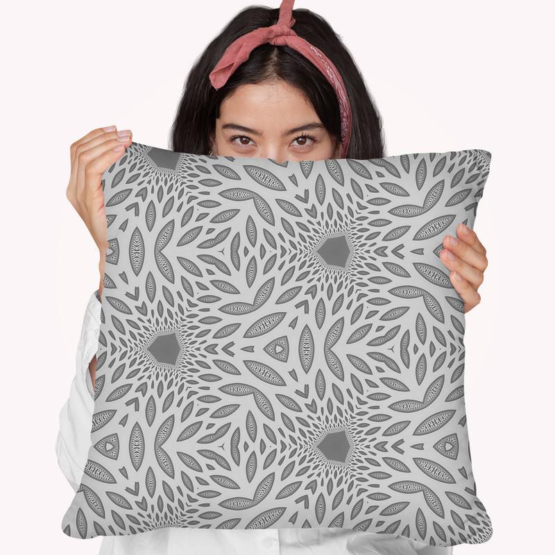 Interconnection Iv  Throw Pillow By Cameron Gray - by all about vibe