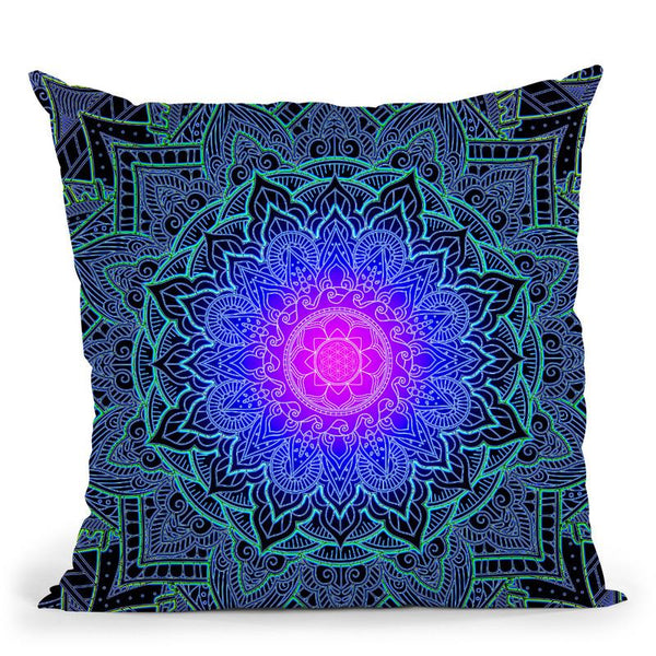 Mandala Love  Throw Pillow By Cameron Gray - by all about vibe