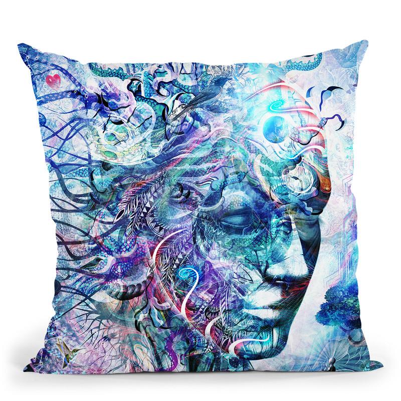Dreams Of Unity  Throw Pillow By Cameron Gray - by all about vibe