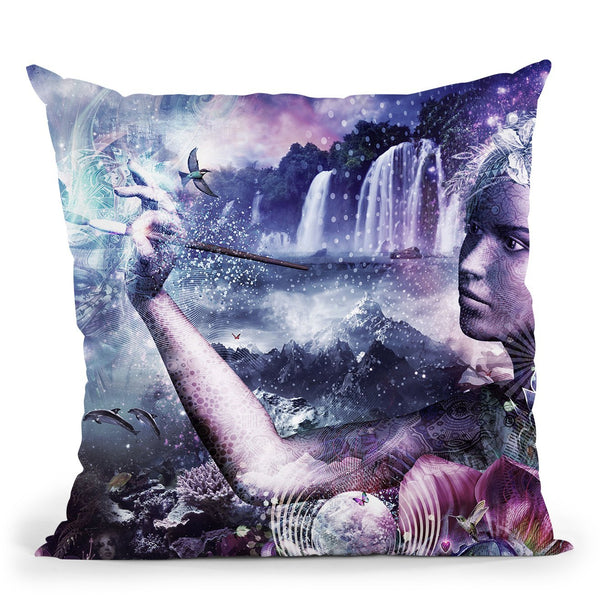 Nature Painter Throw Pillow By Cameron Gray