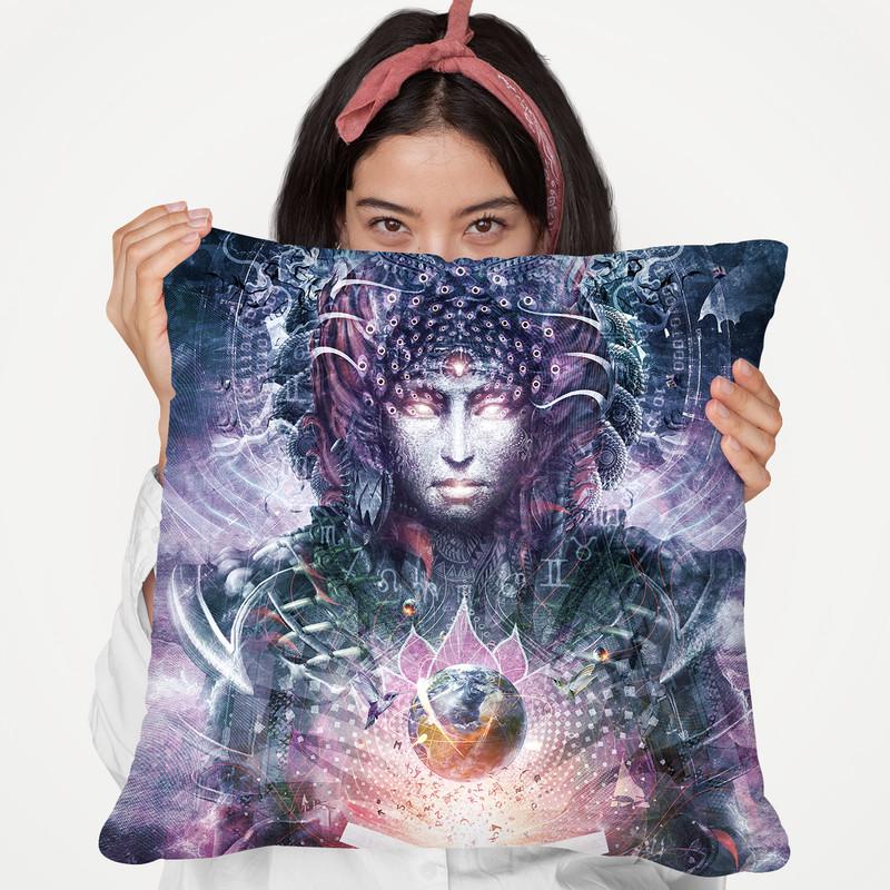 Ocean Atlas  Throw Pillow By Cameron Gray - by all about vibe