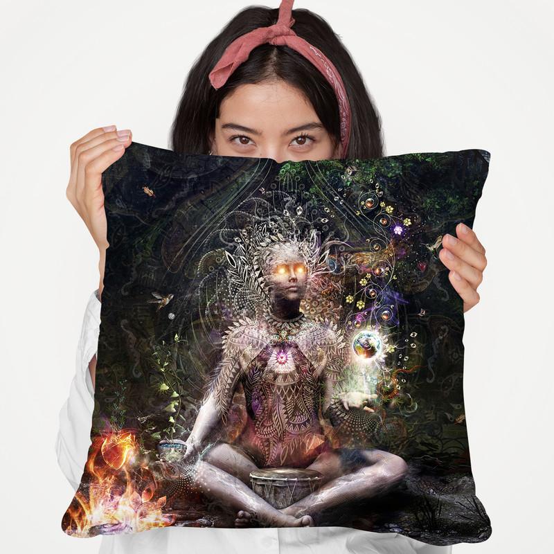 Sacrament For The Sacred Dreame  Throw Pillow By Cameron Gray - by all about vibe
