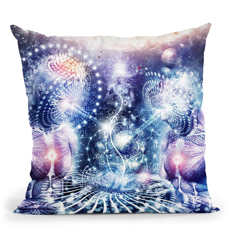 The Knowledge Of The Planets  Throw Pillow By Cameron Gray - by all about vibe