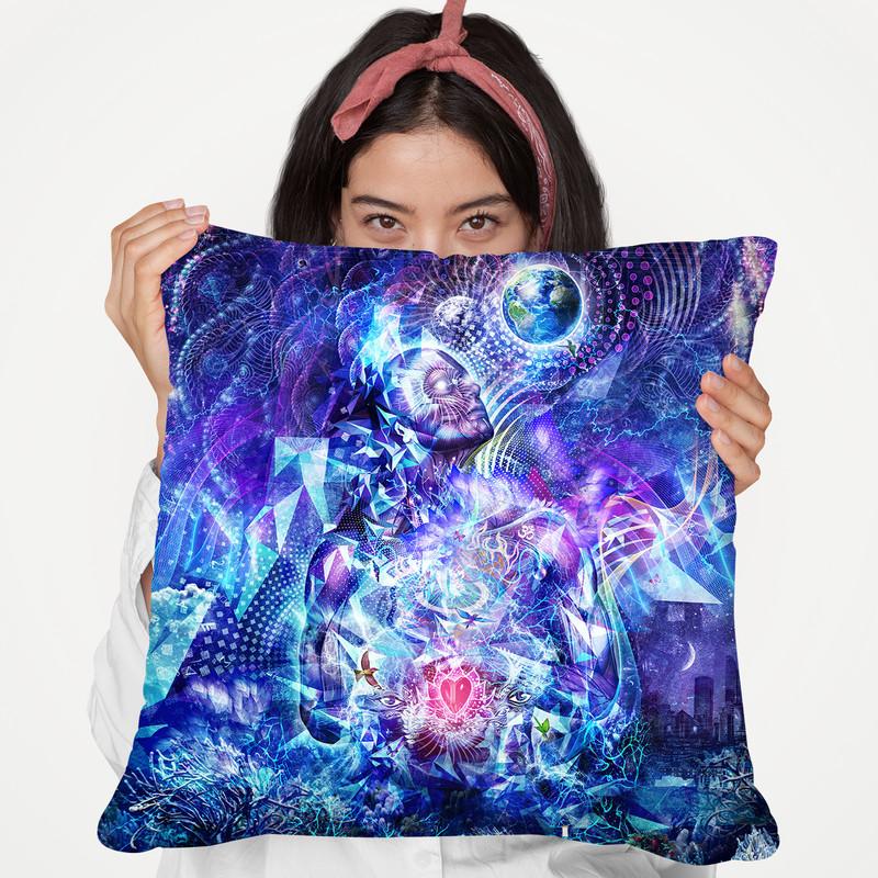 Transcension  Throw Pillow By Cameron Gray - by all about vibe