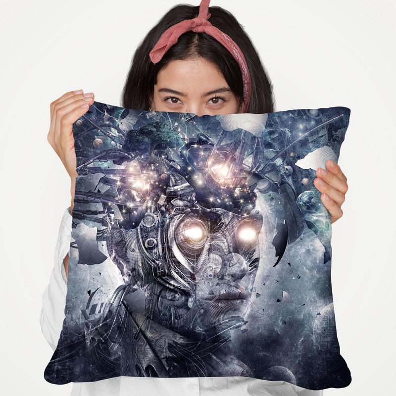 Reconstruction  Throw Pillow By Cameron Gray - by all about vibe