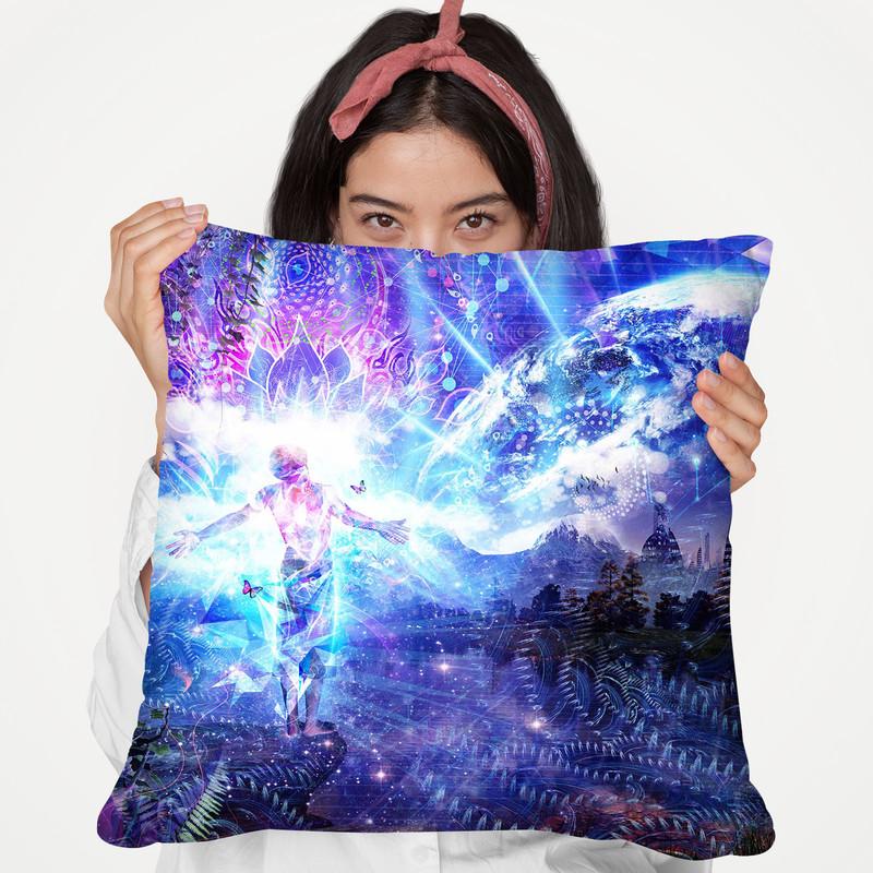 Ritual Night Stars  Throw Pillow By Cameron Gray - by all about vibe
