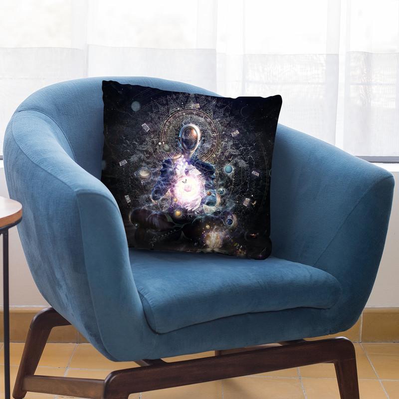 The Cosmic Ritual  Throw Pillow By Cameron Gray - by all about vibe