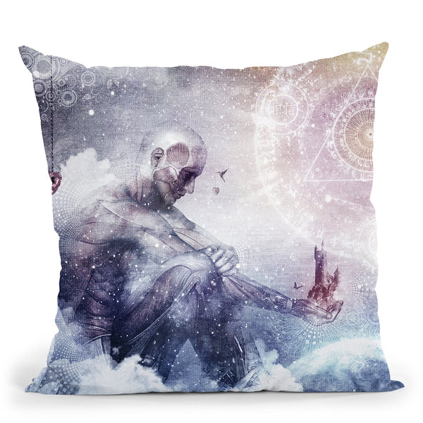 Awake In A Silver Land Throw Pillow By Cameron Gray